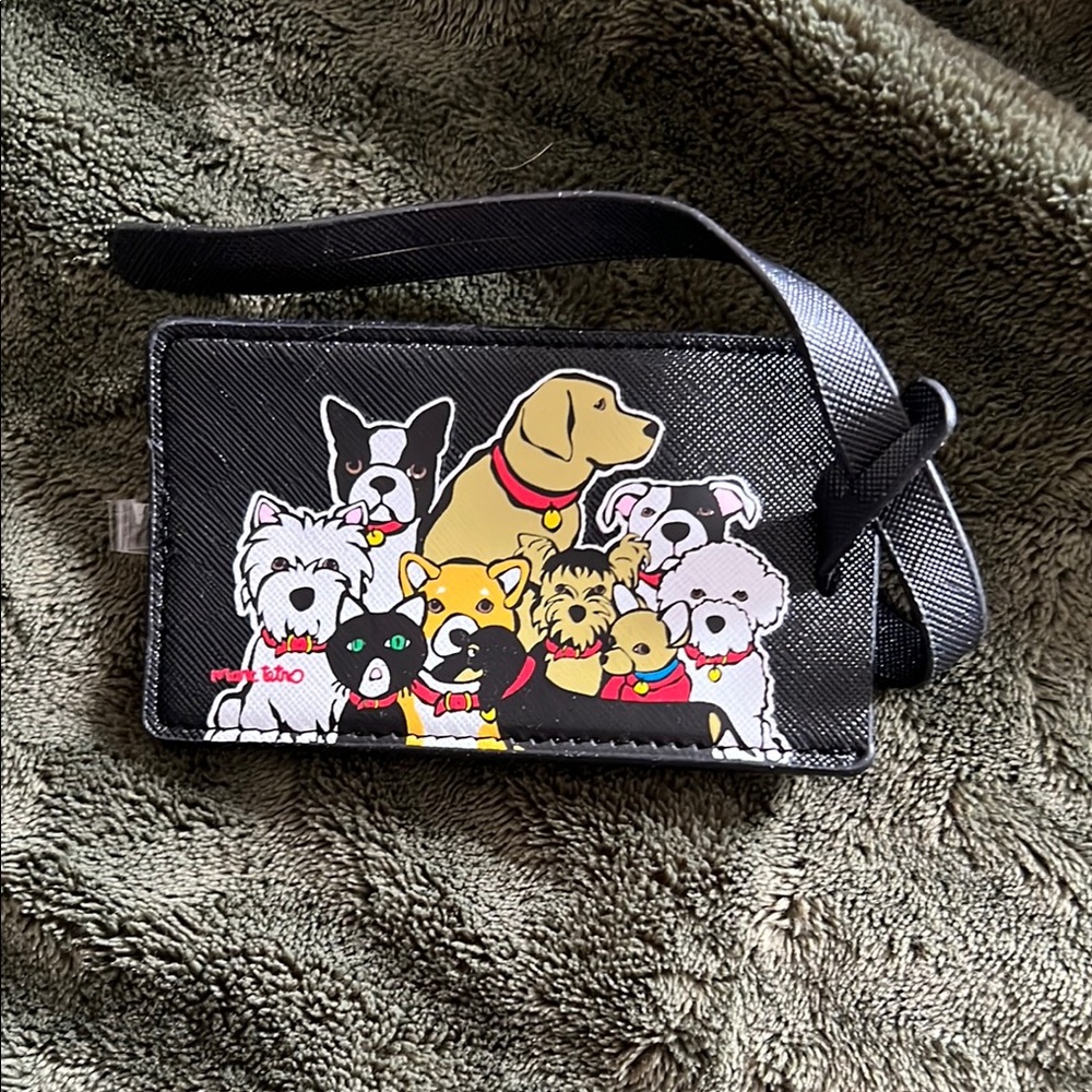 Black Dog Print Crossbody Bag